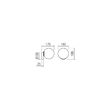 Aplica moderna aurie abajur sticla opal E14/28W, Volley 01-2713 Smarter