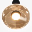Lustra LED moderna Bassa neagra abajur olive Ø45cm 20W, Maytoni