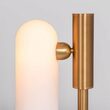 Veioza/lampa de birou moderna din alama masiva cu abajur din sticla opal, Odyssey, B148 SchwungHome