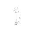Lustra moderna alba LED 15W/1545lm 3000K/4000K/5000K, Ubis 01-2232 Redo
