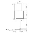 Lustra/lampadar moderna aurie LED 37W/3726lm/3000K, Slick 01-2135 Redo