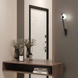 Aplica moderna Kazimir neagra abajur alb L10cm, Maytoni