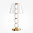 Veioza LED moderna Amulet aurie abajur transparent Ø25cm 10W, Maytoni