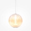 Lustra LED moderna Bruma cromata abajur alb Ø30cm 15W, Maytoni