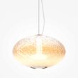 Lustra LED moderna Bruma cromata abajur alb Ø30cm 12W, Maytoni