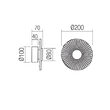 Aplica LED moderna crom abajur sticla lucrata manual 6W/360lm/3000K, Reef 05-968 Smarter