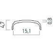 Dispersor policarbonat 2 m Arelux PRF009PX01