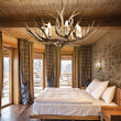 Candelabru rustic rasina lucrata manual 8xE14/40W, Chalet SP8 115504 Ideal Lux