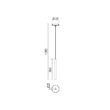 Lustra moderna maro LED 7W/675lm/3000K, L35, Kanji 01-2365 Redo