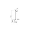 Lustra moderna aurie abajur sticlă alba degrade 1xE27/42W, Berry 01-2266 Redo