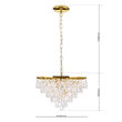 Lustra cristal moderna Celeste 9xG9/40W, HL 6-1806/9 GOLD, Orion