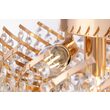 Plafoniera cristal transparent clasica Karolina aurie Ø41cm, Maytoni