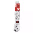 Prelungitor cu 4 prize si intrerupator, 5ml, tip Schuko (CP), Emos P1425R