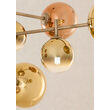Lustra moderna Roy alama patinata abajur sticla Pyrex 10xG9/100W, 01-2781 Redo