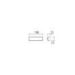 Aplica exterior gri dispersor sticla IP65 LED 3W/471lm/3000K, Tratto 9116 Redo
