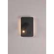 Aplica moderna Quda neagra intrerupator LED 6W/720lm/3000K, 01-2982 Redo