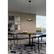 Lustra moderna Fargo neagra exterior aurie interior LED 16.5W/1850lm/4000K, 01-3001 Redo