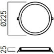 Spot LED incastrat XFACE 24W 4000K IP40 120° MWH Arelux FCR04NW MWH