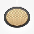 Lustra LED moderna El neagra abajur alb cu auriu Ø15cm 12W, Maytoni