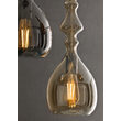 Lustra moderna Ambix fumurie abajur sticla 1xE27/40W, 01-2938 Redo