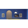 Lampadar modern alb abajur textil 1xE27/42W, Fisher 01-1988 Redo