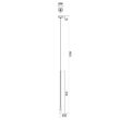 Lustra moderna aur roz LED 7W/720lm/3000K, Ito 01-2356 Redo