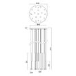 Lustra moderna aurie LED 64W/6912lm/3000K, Madison 01-2058 Redo