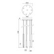 Lustra moderna cromata LED 32W/3456lm/3000K, Madison 01-2053 Redo