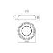 Plafoniera moderna Dip alba LED 30W 2700K-6500K, 01-3940 Redo