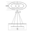 Lustra moderna Leo alb mat il. indirect LED 108W/14234lm 3000K/4000K, 01-3342 Redo