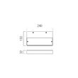 Aplica moderna Apex neagra il. indirect LED 24W/2874lm/3000K, 01-3760 Redo