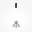 Lustra LED moderna Bangkok neagra cilindrica abajur gri Ø25cm 12W, Maytoni