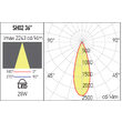 Proiector LED pe sina 0°- 355° orizontal și 0°- 90° vertical 28W/4000K/3670lm XShow SH02NW SWH Arelux