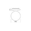 Plafoniera baie IP44 sticla opal LED 32W/3096lm/3000K, Antiba 01-2990 Redo