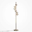 Lampadar modern Dallas auriu abajur coniac Ø25cm, Maytoni