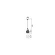 Lustra moderna neagra detalii cupru antichizat, Edison 01-1578 Smarter