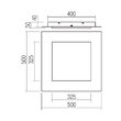 Plafoniera LED moderna auriu mat 40W/2520lm 3000K/4000K/6500K, Tatami 05-996 Smarter