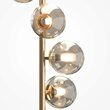Lampadar modern Dallas auriu abajur coniac Ø25cm, Maytoni