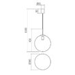 Lustra moderna neagra abajur sticla transparenta E14/42W, Global 01-3170 Smarter