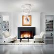 Plafoniera moderna cromata cu cristale 12xE14/40W, CARLTON PL12 168937 Ideal Lux
