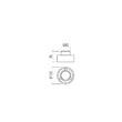 Plafoniera LED moderna alba LED 6W/374lm/3000K, Punckt 01-3096 Smarter