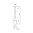 Lustra moderna negru mat alama exterior-alb interior E27/15W,  Aurum 01-3080 Smarter