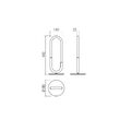 Veioza LED moderna neagra 9W/770lm/3000K, Latium 01-3186 Smarter