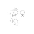 Aplica moderna auriu mat abajur sticla opal E27/42W, Bowling 01-3147 Smarter