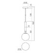 Lustra moderna alama abajur sticla opal E14/28W, Haiku 01-3130 Smarter
