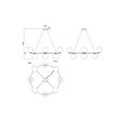Lustra moderna aurie Bowling 8xE27/28W 01-3159 Smarter