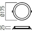 Spot LED incastrat XFACE 18W 4000K IP40 120° MWH Arelux FCR03NW MWH