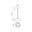 Lustra LED moderna aurie 6W/374lm/3000K, Punkt 01-3100 Smarter