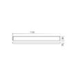 Aplica LED moderna alba 36W/2835lm/3000K L110, Pepas 01-3208 Smarter