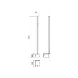 Aplica LED moderna alba 9W/658lm/3000K, Taboo 01-3120 Smarter